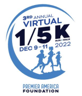 Premier America Foundation 3rd Annual Virtual 1K/5K/10K