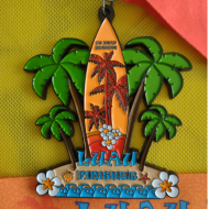 Medal Madness Luau 5K & 10K at Lowell Riverfront Park (9-2023)
