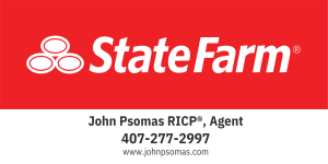 Logo for John Psomas, State Farm Agent