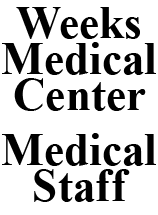 Sponsor Logo for Weeks Medical Center Medical Staff