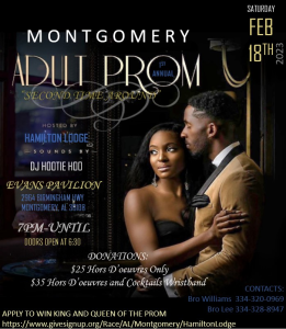 SECOND TIME AROUND  ADULT PROM      FUNDRAISER home