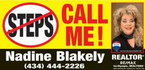 Sponsor Logo for Nadine Blakely, REALTOR, RE/MAX, 1st Olympic