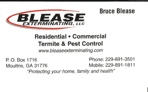 Sponsor Logo for Blease Exterminating