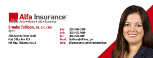 Sponsor Logo for Brooke Tollison, ALFA Insurance
