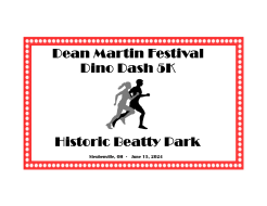 Dean Martin Festival:  Dino Dash 5k Trail Run & Walk Logo