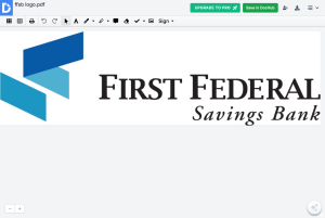 Sponsor Logo for First Federal Savings Bank