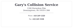 Sponsor Logo for Gary's Collision Service