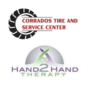 Sponsor Logo for Corrados Tire & Service Center - Hand 2 Hand Therapy