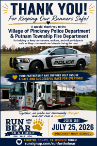 Sponsor Logo for Village of Pinckney Police and Putnam Township Fire Departments