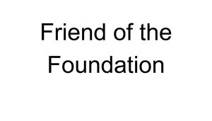 Sponsor Logo for Friend of the Foundation