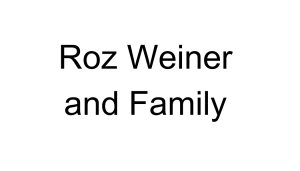 Sponsor Logo for Roz Weiner and Family