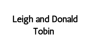 Sponsor Logo for Leigh and Donald Tobin