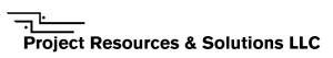 Sponsor Logo for Project Resources & Solutions LLC