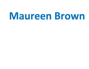 Sponsor Logo for Maureen Brown