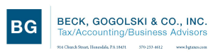 Sponsor Logo for Beck, Gogolski & Co., INC.