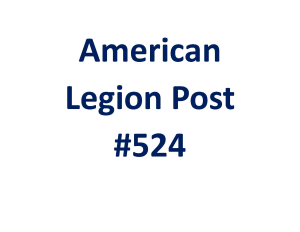 Sponsor Logo for American Legion Post #524