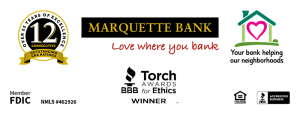 Sponsor Logo for Marquette Bank