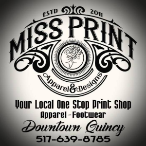 Sponsor Logo for Miss Print Apparel and Designs