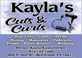 Sponsor Logo for Kayla's Cuts and Curls