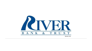 Event sponsors for 2025 Logo for River Bank and Trust