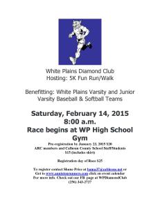 White Plains Diamond Club 5K 