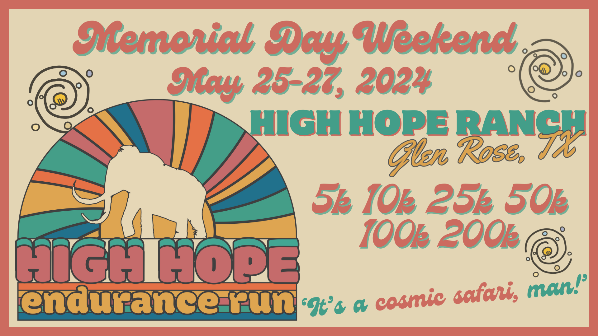 High Hope Endurance Run 200K 100K 50K 25K 10K 5K Online Registration