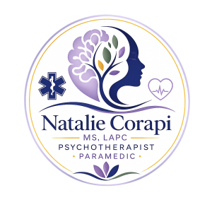 Logo for Natalie Corapi, MS, LAPC, CCGP, Paramedic