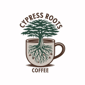 Sponsor Logo for Cypress Roots Coffee