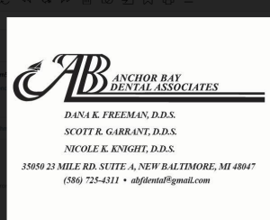 Sponsor Logo for Anchor Bay Dental Associates