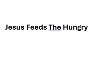 Sponsor Logo for Jesus Feeds the Hungry