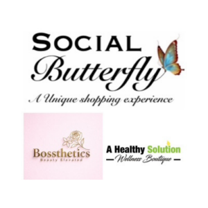 Sponsor Logo for Social Butterfly | Bossthetics Beauty Elevated | A Healthy Solution Wellness Boutique