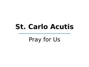 Sponsor Logo for St. Carlo Acutis