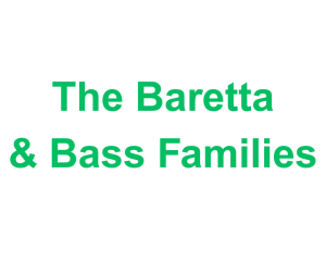 Sponsor Logo for The Baretta and Bass Families