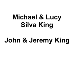 Sponsor Logo for Michael & Lucy Silva King | John & Jeremy King