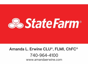 Sponsor Logo for State Farm Insurance: Amanda Erwine