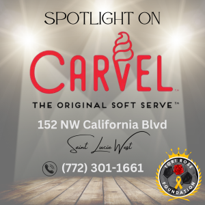 VICTORIA'S WARRIORS SPONSOR SPOTLIGHT Logo for Carvel Saint Lucie West