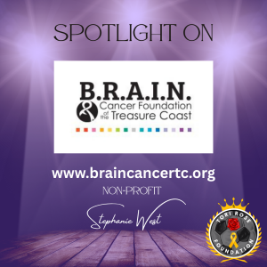 VICTORIA'S WARRIORS SPONSOR SPOTLIGHT Logo for B.R.A.I.N. Cancer Foundation of the Treasure Coast