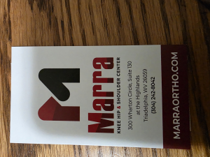 Sponsor Logo for Dr. Marra Knee Hip & Shoulder Center