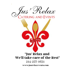 Sponsor Logo for Jus' Relax Catering and Events