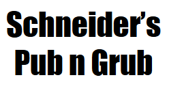 Sponsor Logo for Schneider's Pub n Grub