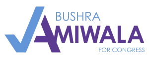 Logo for Bushra Amiwala for Congress