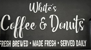Sponsor Logo for White’s Coffee & Donuts