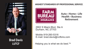 Sponsor Logo for Brad Davis - Farm Bureau Insurance