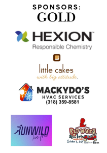 Sponsor Logo for HEXION, Little Cakes with Big Attitude, RUNWILD,MACKYDO’S