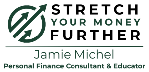 Logo for Jamie Michel, Consultant. Stretch Your Money Further