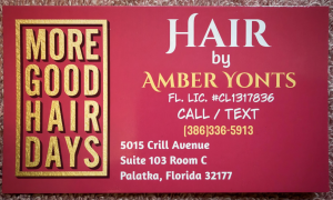 Sponsor Logo for Hair by Amber Yonts