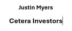 Sponsor Logo for Justin Myers, Cetera Investors