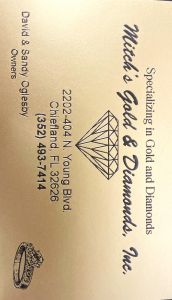 Sponsor Logo for Mitch's Gold & Diamonds