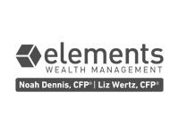 Sponsor Logo for Elements Wealth Management, Noah Dennis & Liz Wertz