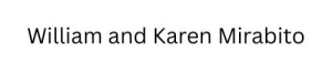Sponsor Logo for William and Karen Mirabito